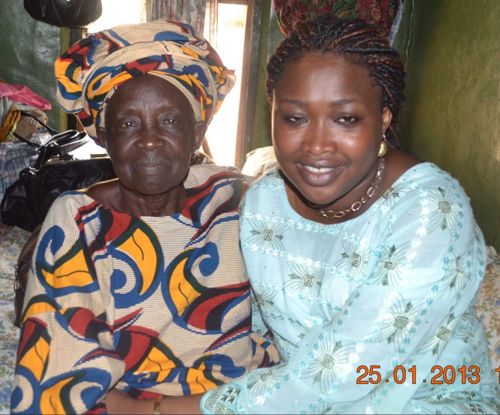 My Grandmother and I at Abeokuta, Ogun State. Nigeria