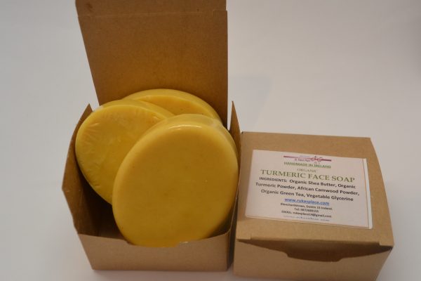 4 Handmade Organic Turmeric Soaps